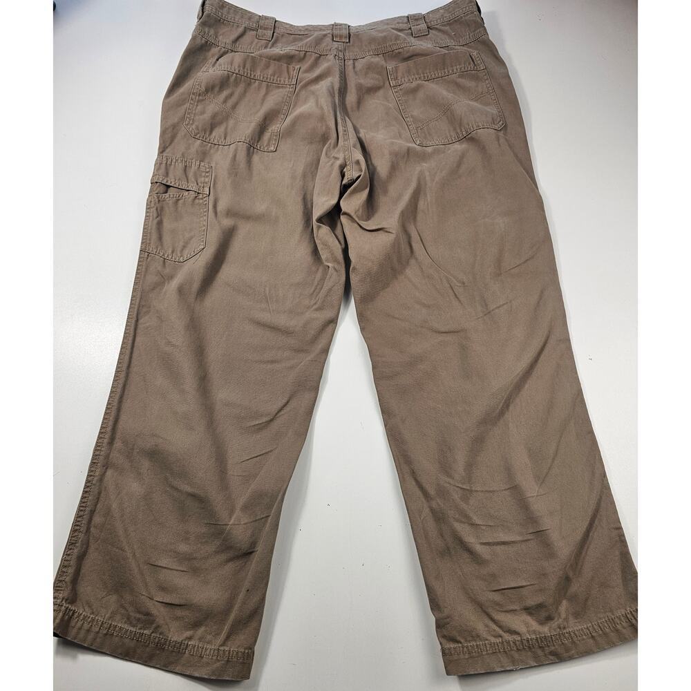 Columbia khaki men's hidden zip pocket straight pants chino casual 40 x 30
